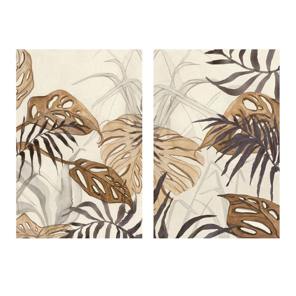 Rustic Foliage, Style A & B, Set Of 2-by-Jacob Q-wall-art-print-canvas-poster-framed-Gioia