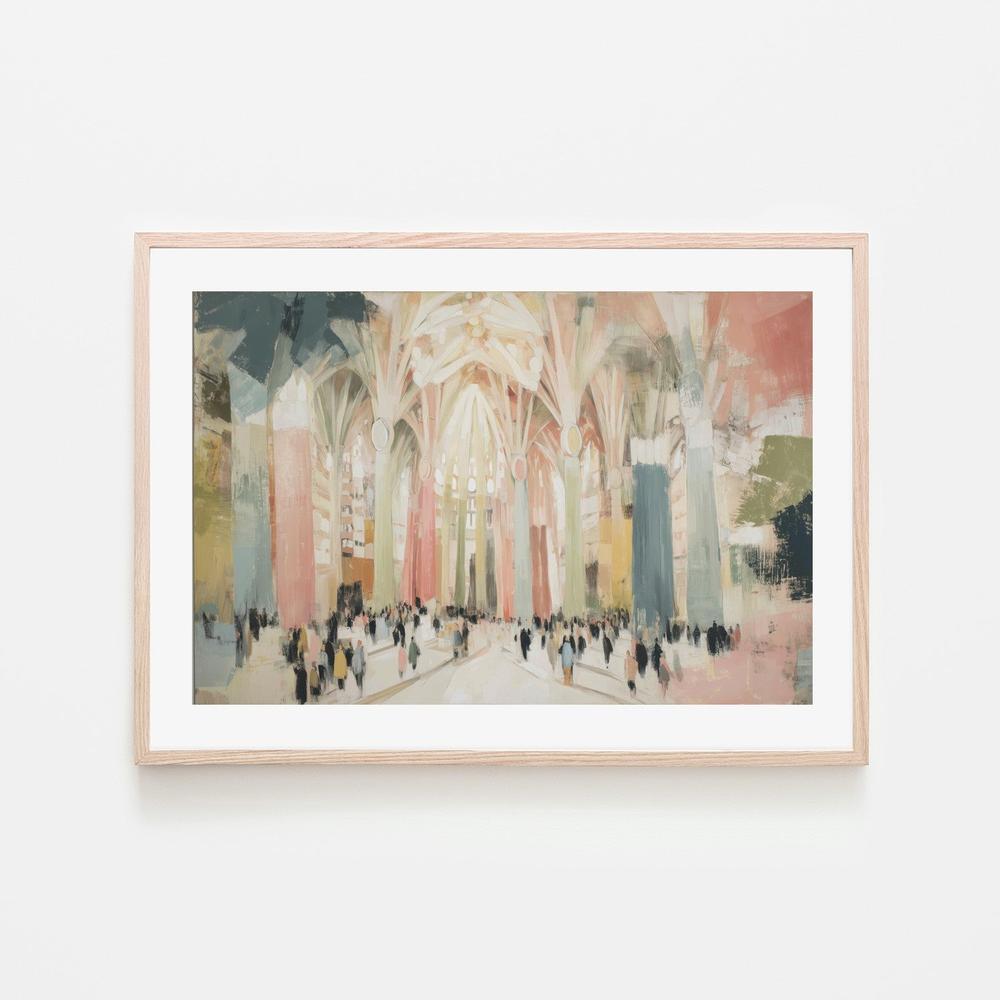 Sagrada Familia Interior-by-Chromatic Storm Studio-wall-art-print-canvas-poster-framed-Gioia