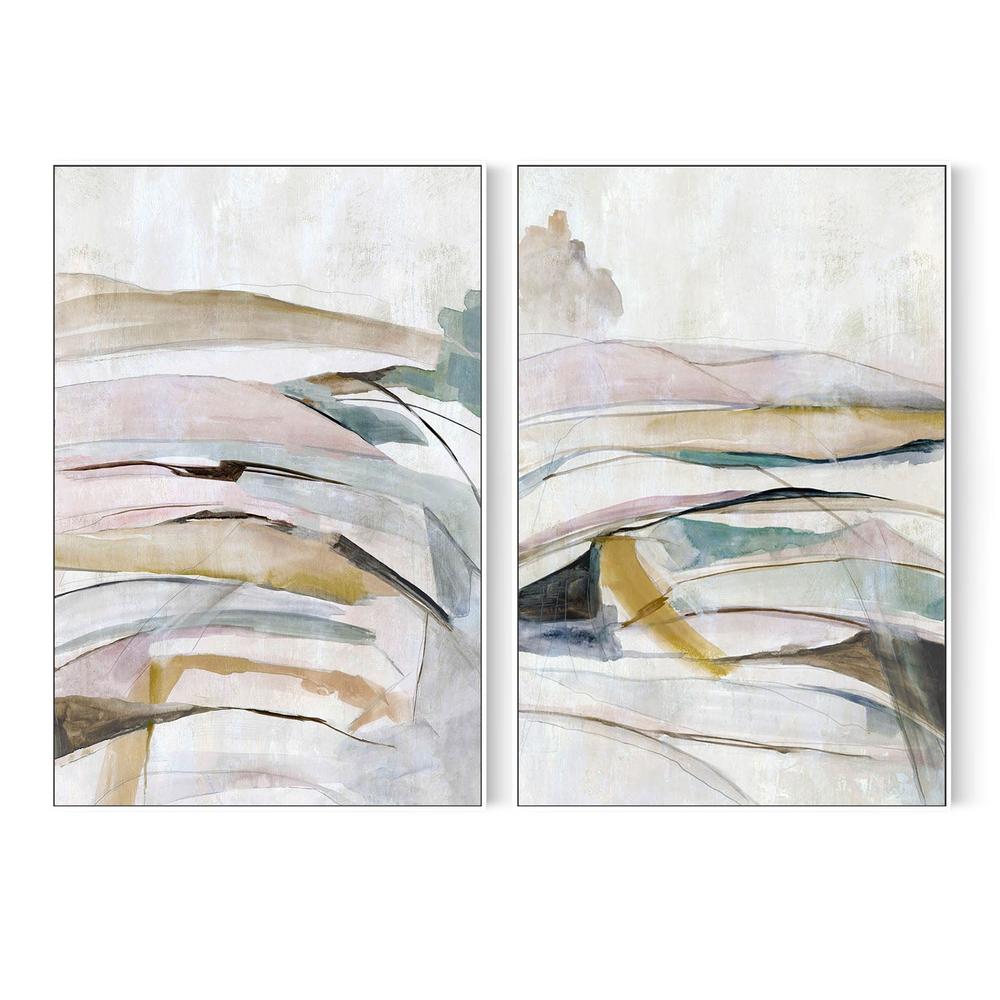 Sands of Blush, Style A & B, Set Of 2-by-Jacob Q-wall-art-print-canvas-poster-framed-Gioia