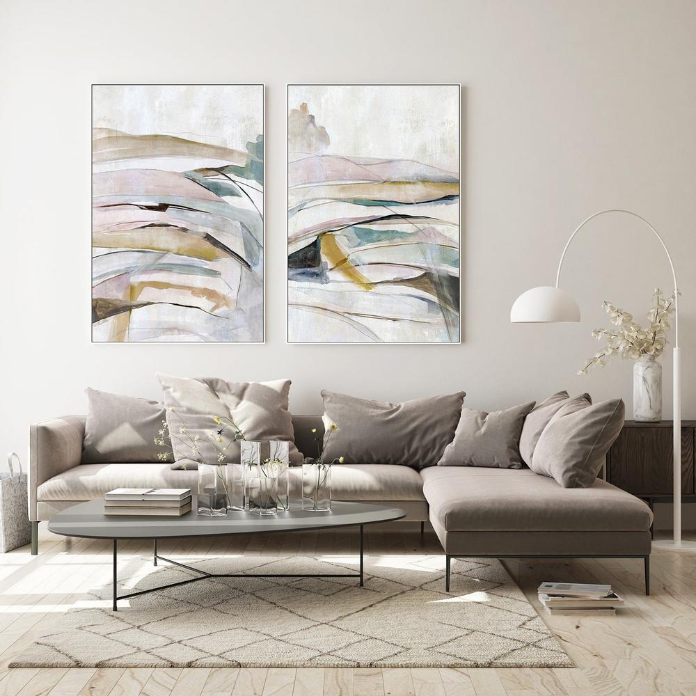 Sands of Blush, Style A & B, Set Of 2-by-Jacob Q-wall-art-print-canvas-poster-framed-Gioia