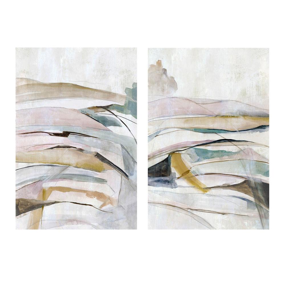 Sands of Blush, Style A & B, Set Of 2-by-Jacob Q-wall-art-print-canvas-poster-framed-Gioia