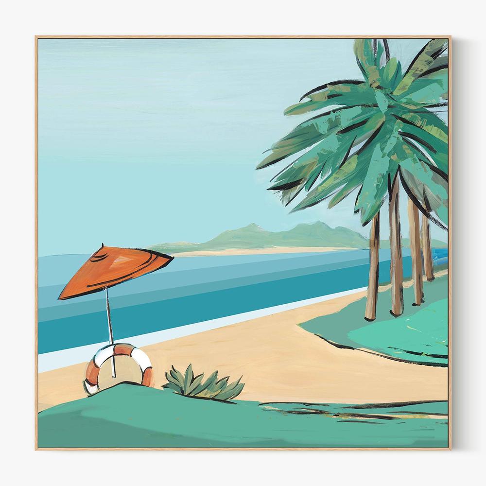 Sandy Beach-by-Lera-wall-art-print-canvas-poster-framed-Gioia