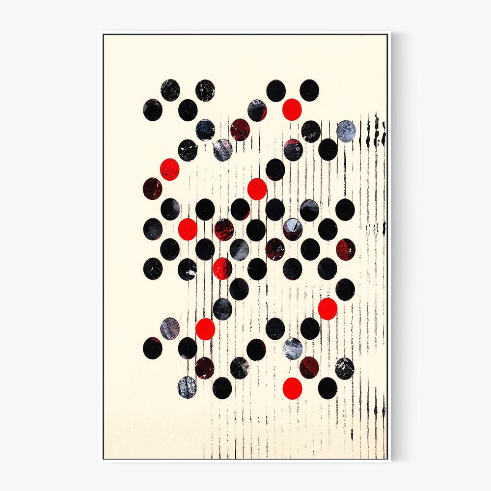 Scattered Circles Pattern-by-Petr Strnad-wall-art-print-canvas-poster-framed-Gioia