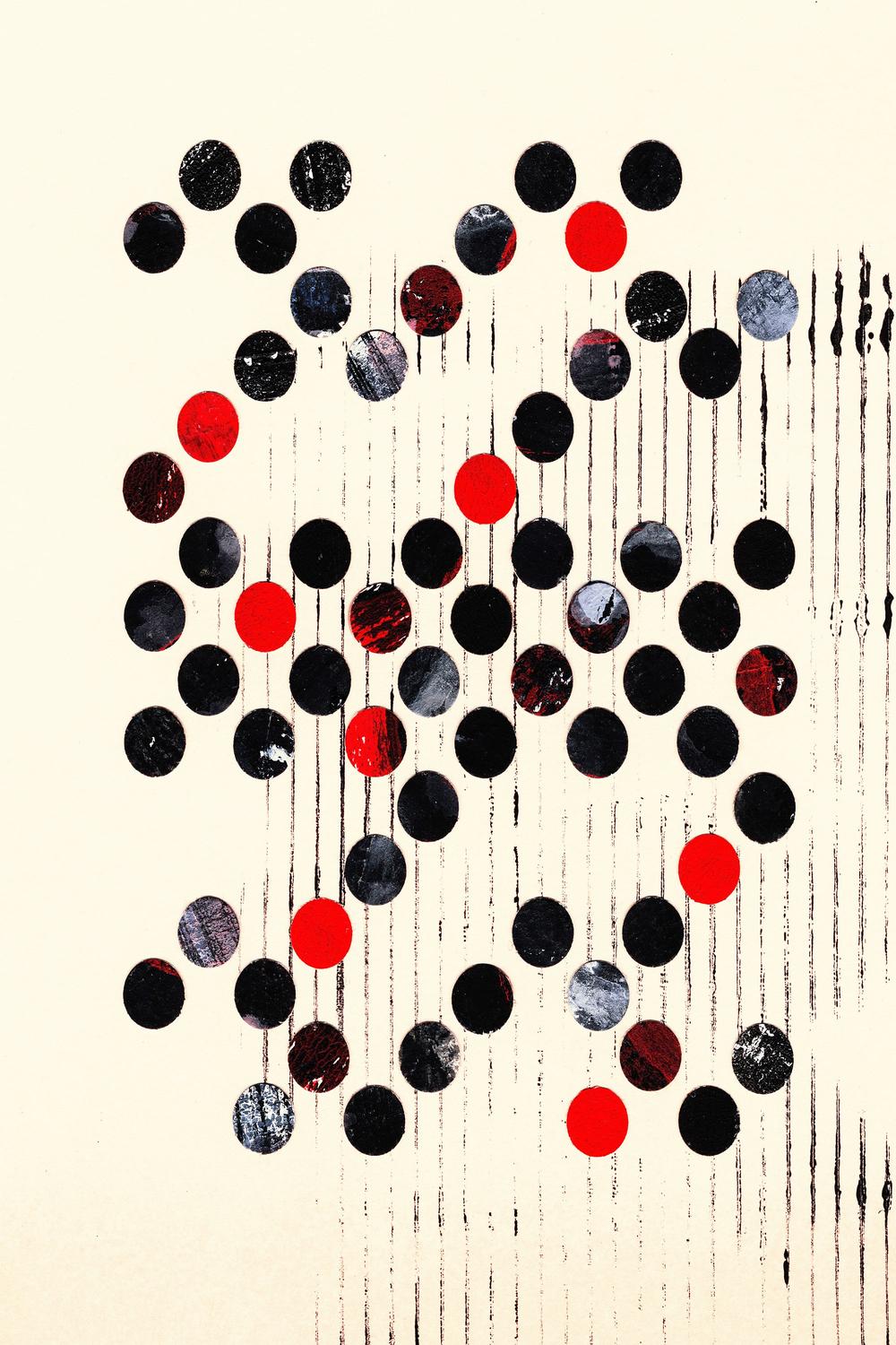 Scattered Circles Pattern-by-Petr Strnad-wall-art-print-canvas-poster-framed-Gioia