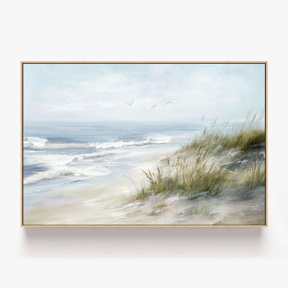 Seaside Escape, Style B-by-Nina Blue-wall-art-print-canvas-poster-framed-Gioia