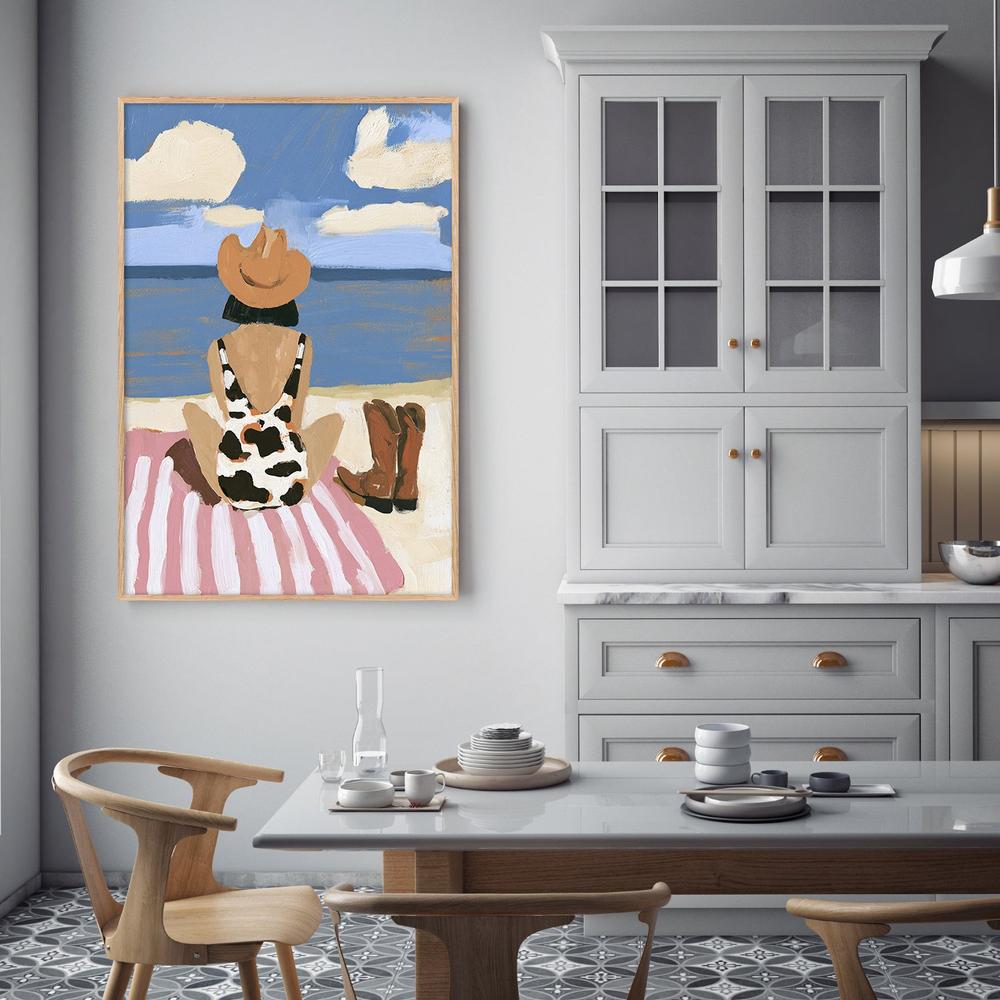 Seaside Rodeo-by-Lady Hana-wall-art-print-canvas-poster-framed-Gioia