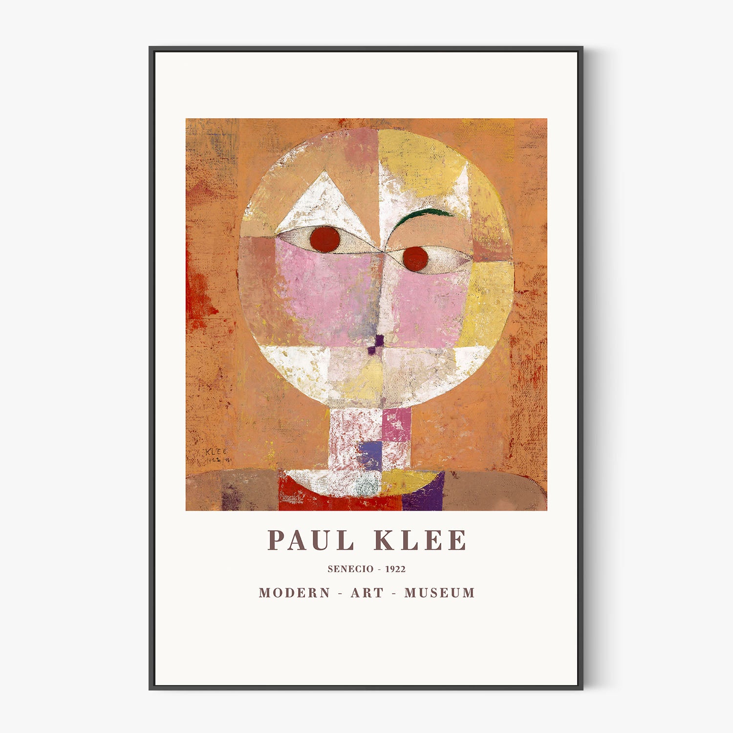 Senecio Baldgreis 1922-by-Paul Klee-wall-art-print-canvas-poster-framed-Gioia