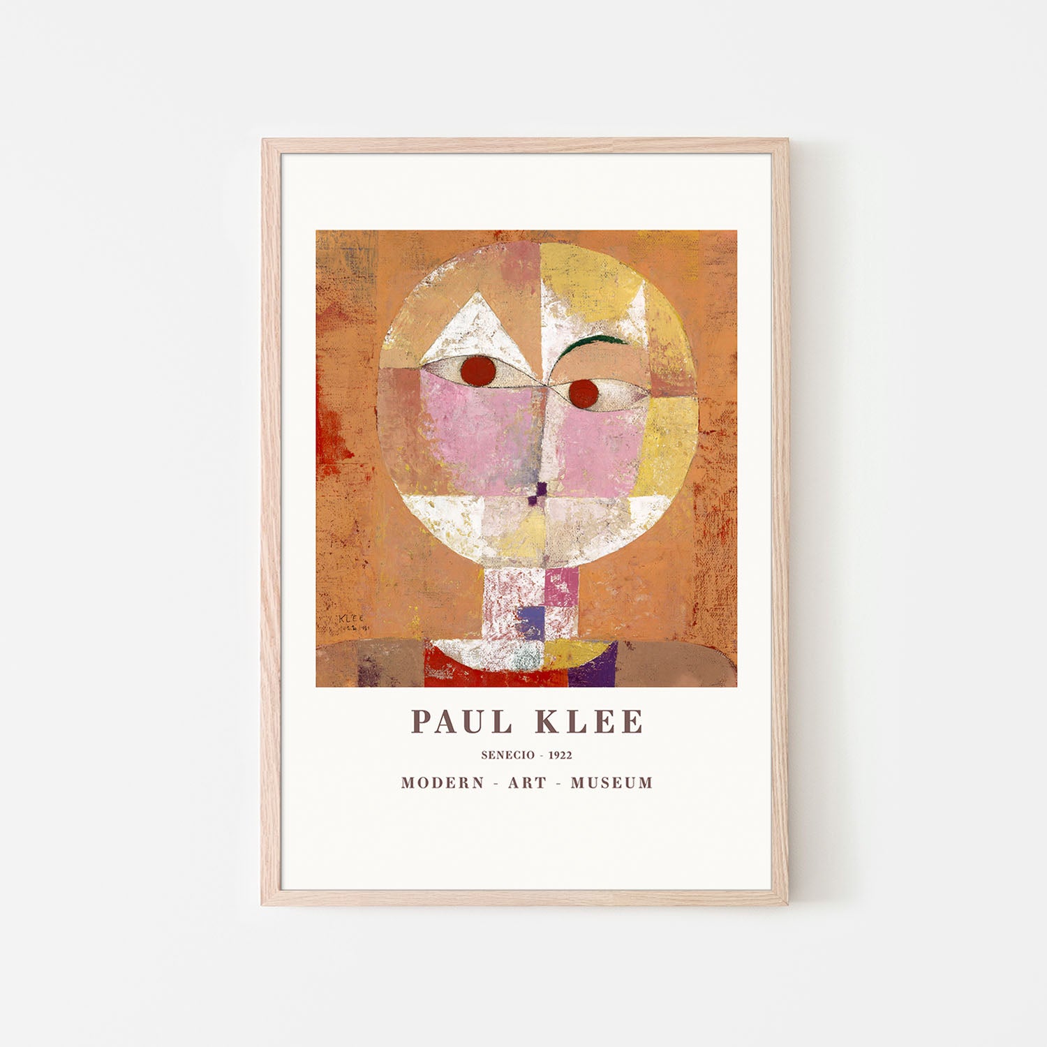 Senecio Baldgreis 1922-by-Paul Klee-wall-art-print-canvas-poster-framed-Gioia