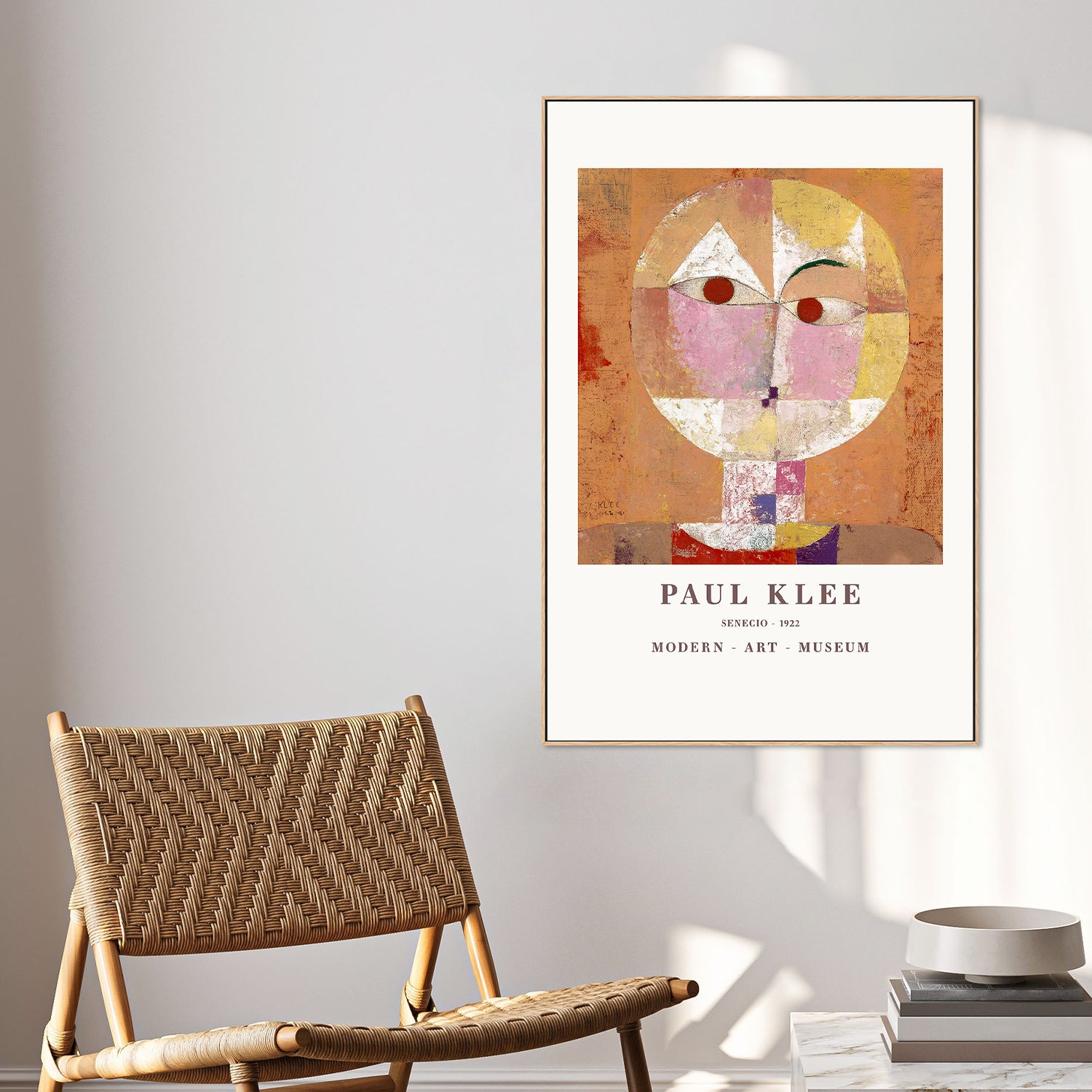 Senecio Baldgreis 1922-by-Paul Klee-wall-art-print-canvas-poster-framed-Gioia