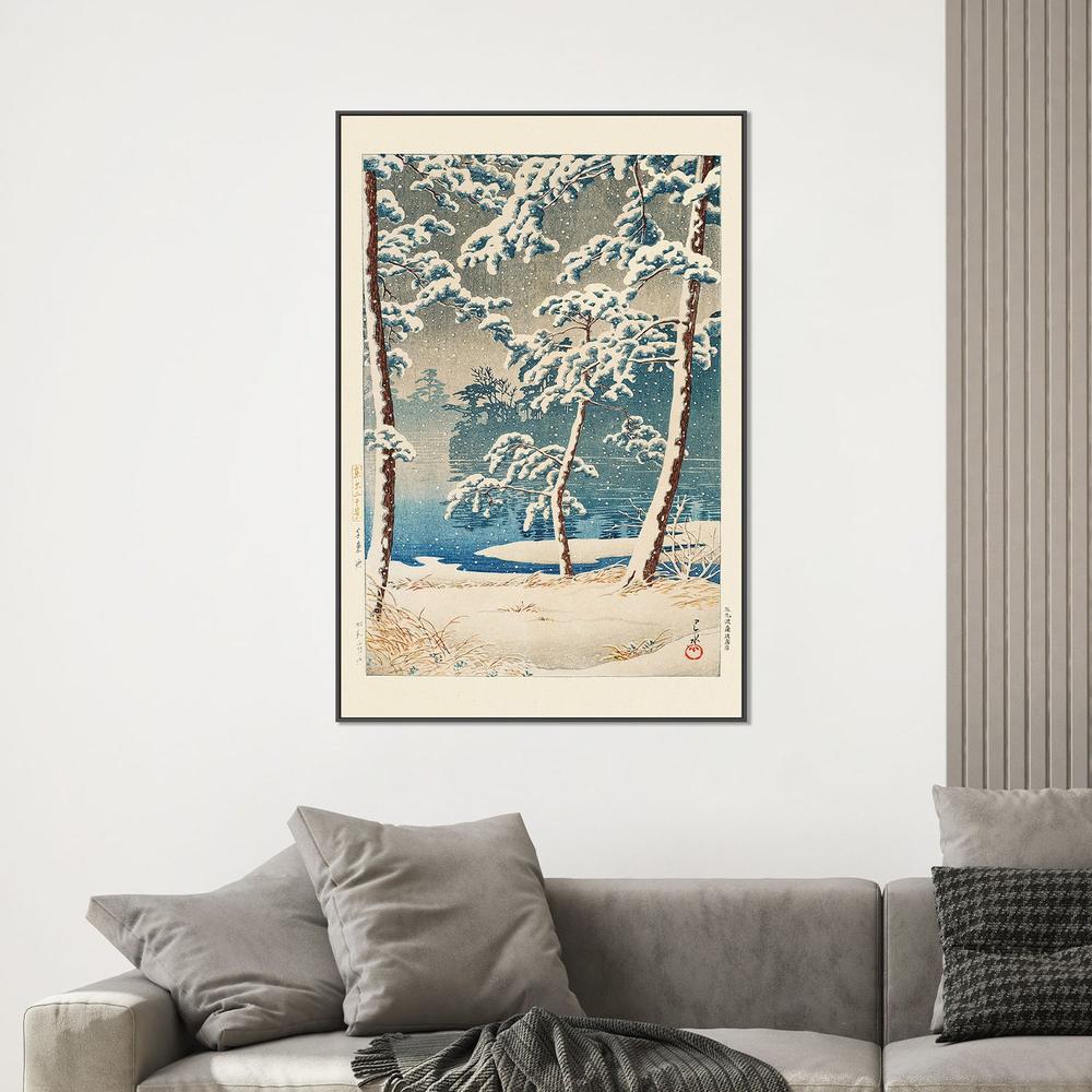 Senzokuike (senzoku Pond) (1928)-by-Kawase Hasui-wall-art-print-canvas-poster-framed-Gioia