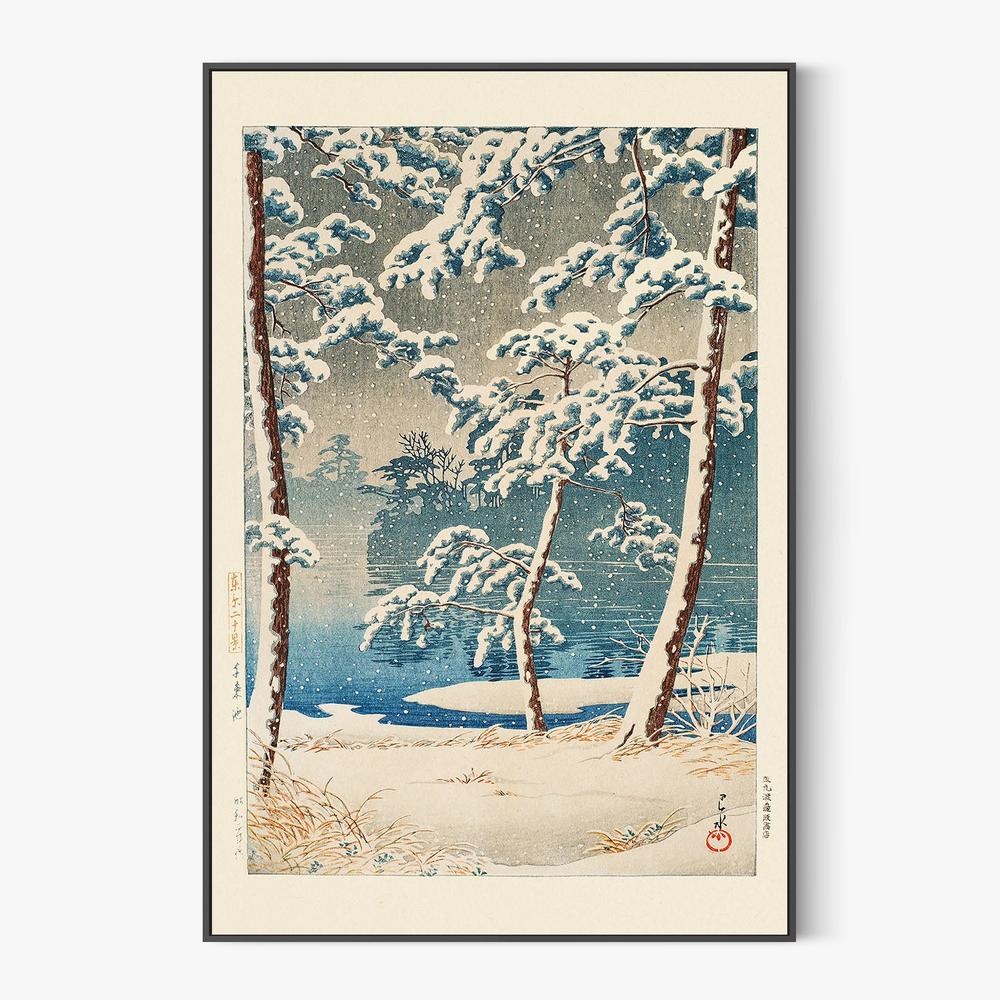 Senzokuike (senzoku Pond) (1928)-by-Kawase Hasui-wall-art-print-canvas-poster-framed-Gioia
