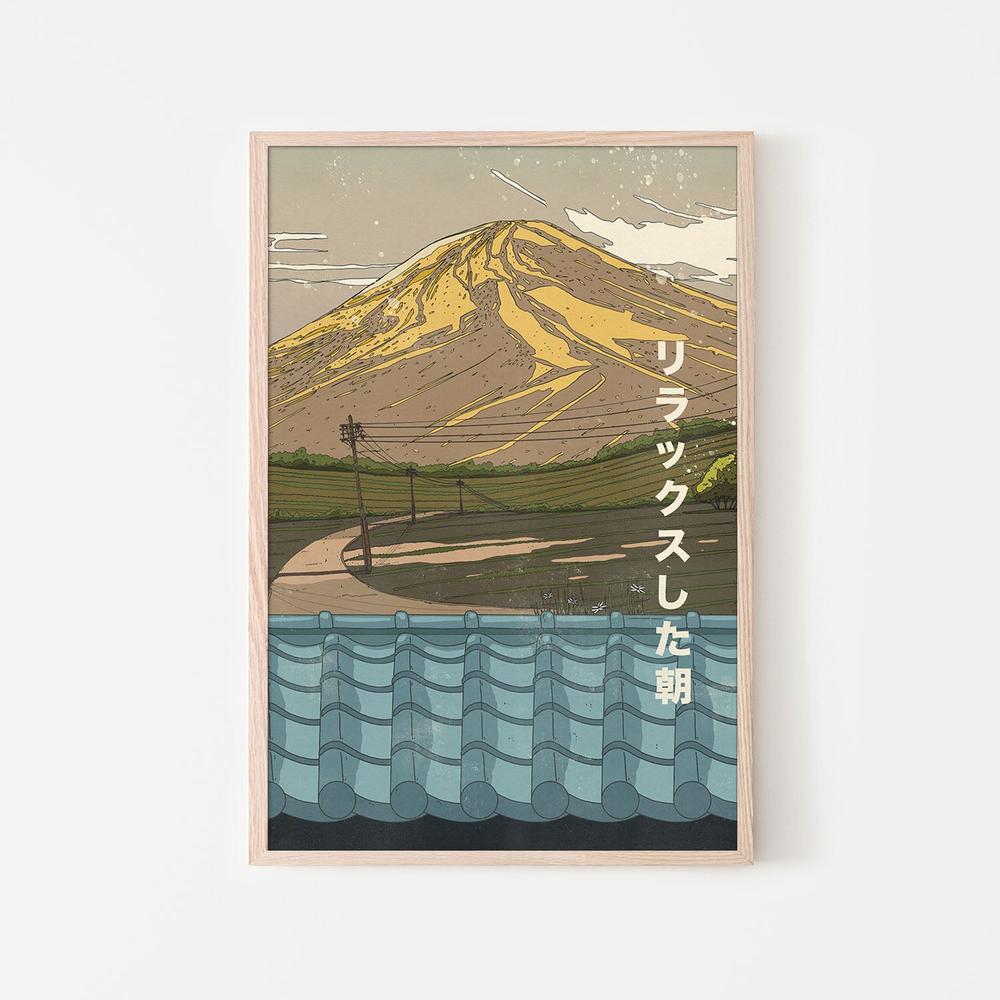 Serene Fuji Morning-by-Nicholas-wall-art-print-canvas-poster-framed-Gioia