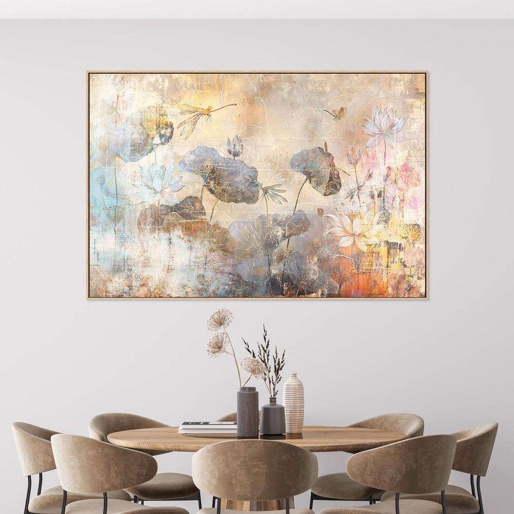Serene Lotus Dragonfly-by-Rafal Kulik-wall-art-print-canvas-poster-framed-Gioia