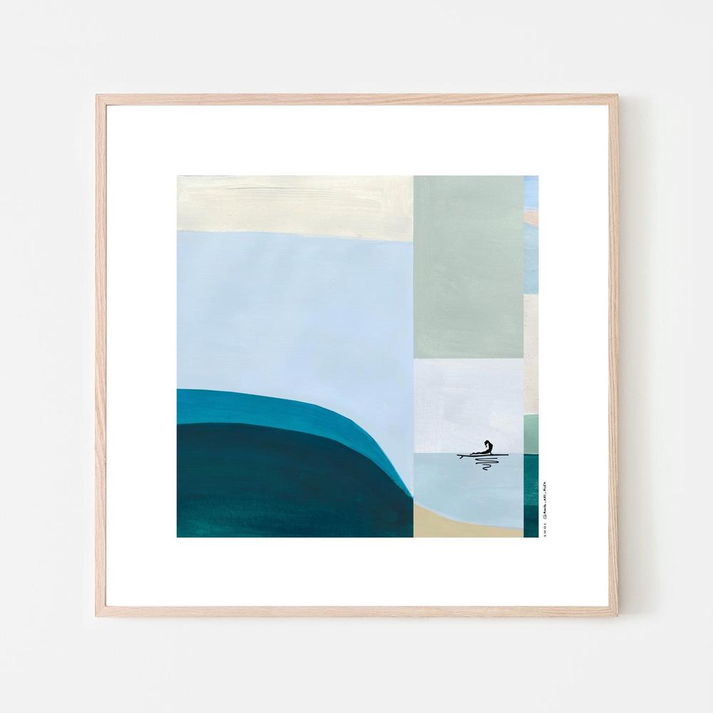 Serene Ocean Paddleboard-by-Alex Nereuta-wall-art-print-canvas-poster-framed-Gioia