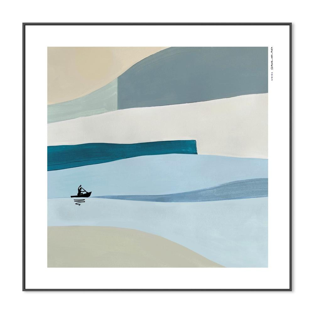 Serene Water Paddler-by-Alex Nereuta-wall-art-print-canvas-poster-framed-Gioia