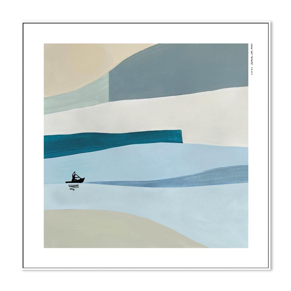Serene Water Paddler-by-Alex Nereuta-wall-art-print-canvas-poster-framed-Gioia