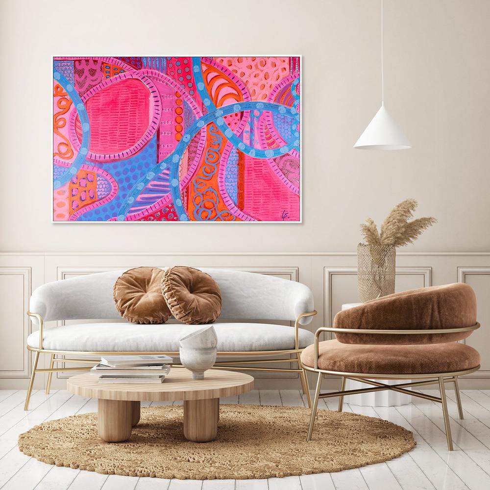 Shibuyu Scramble Vibes-by-Lindy Farley-wall-art-print-canvas-poster-framed-Gioia