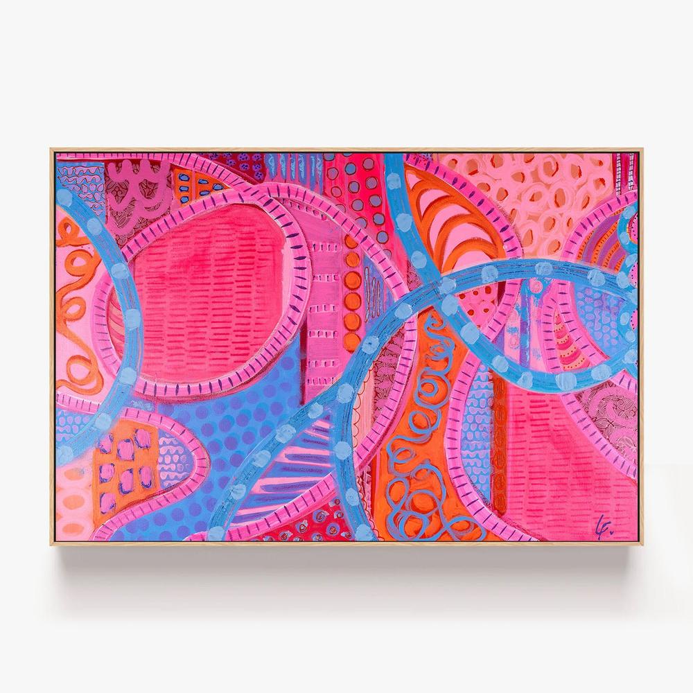 Shibuyu Scramble Vibes-by-Lindy Farley-wall-art-print-canvas-poster-framed-Gioia