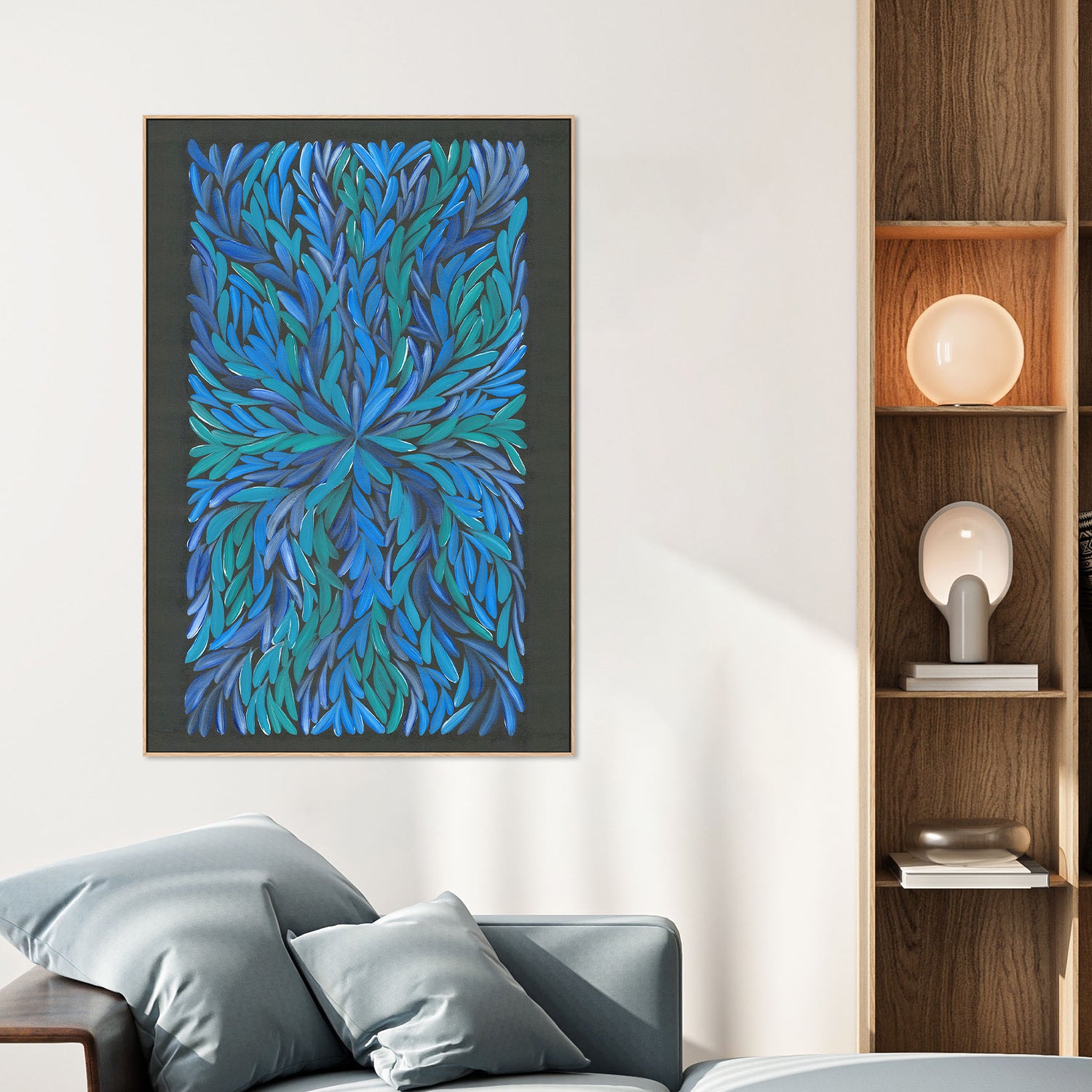 healing leaves-blue