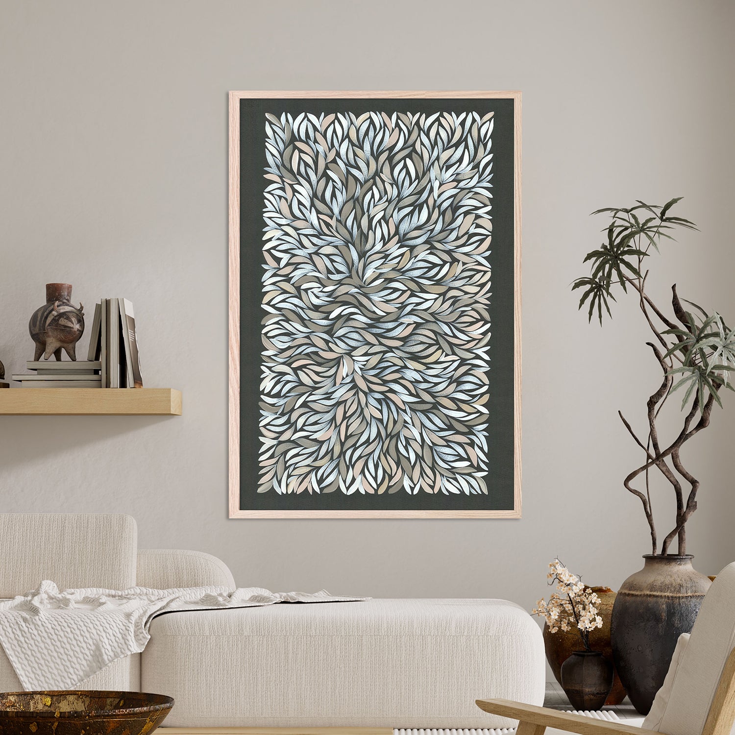 healing leaves-grey white