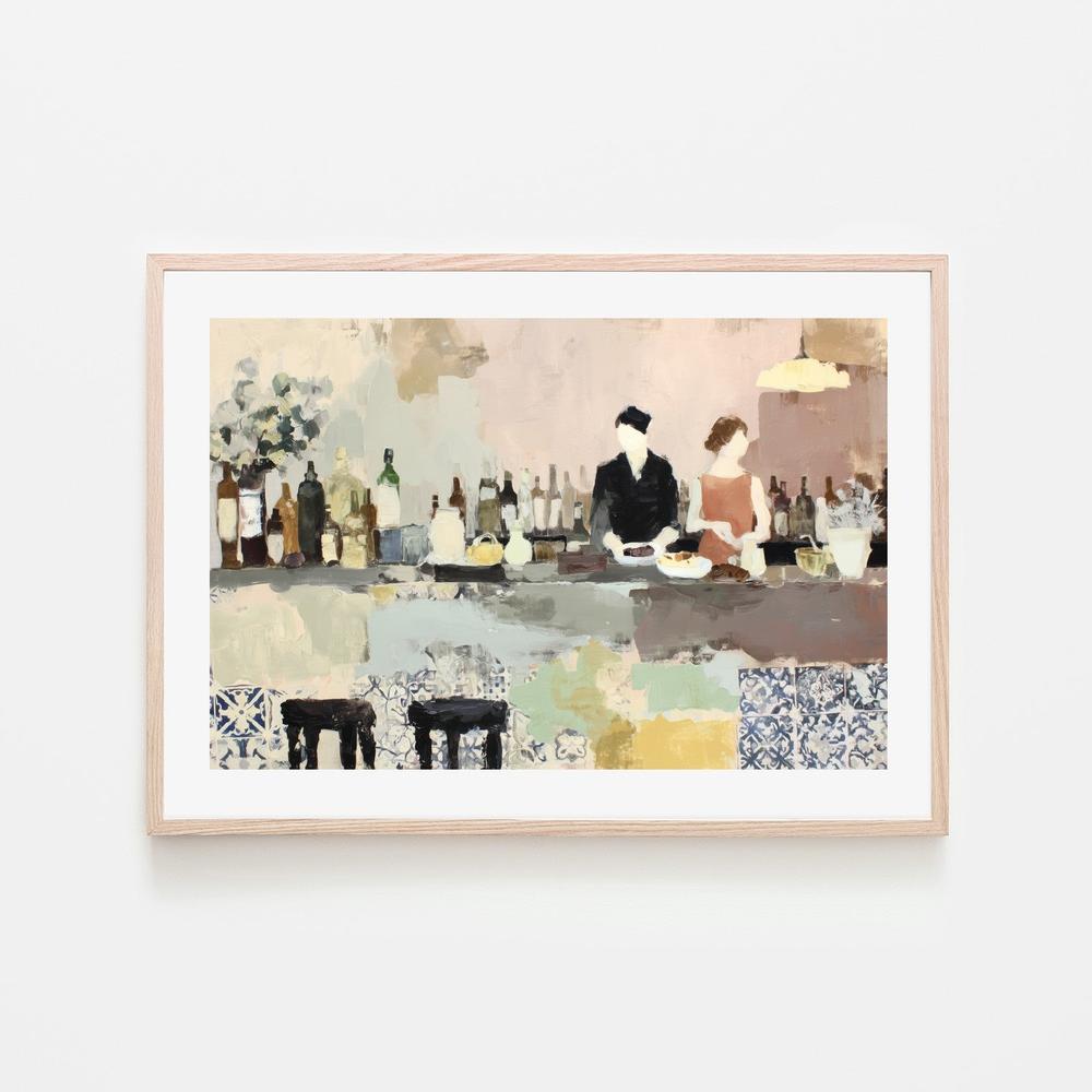 Sicilian Bar Interior-by-Chromatic Storm Studio-wall-art-print-canvas-poster-framed-Gioia