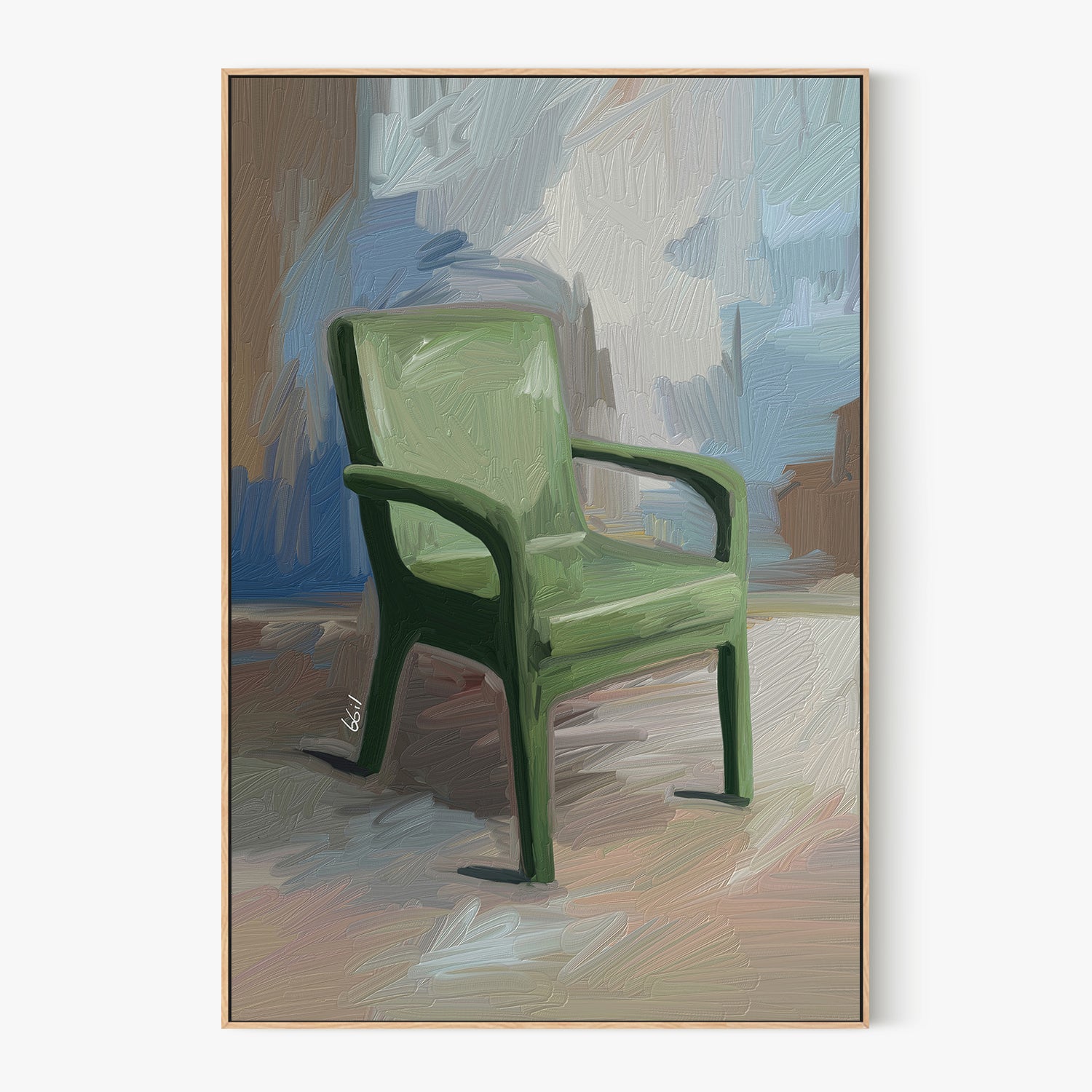 SILLA VERDE-by-Giovanna Gil Alves-wall-art-print-canvas-poster-framed-Gioia