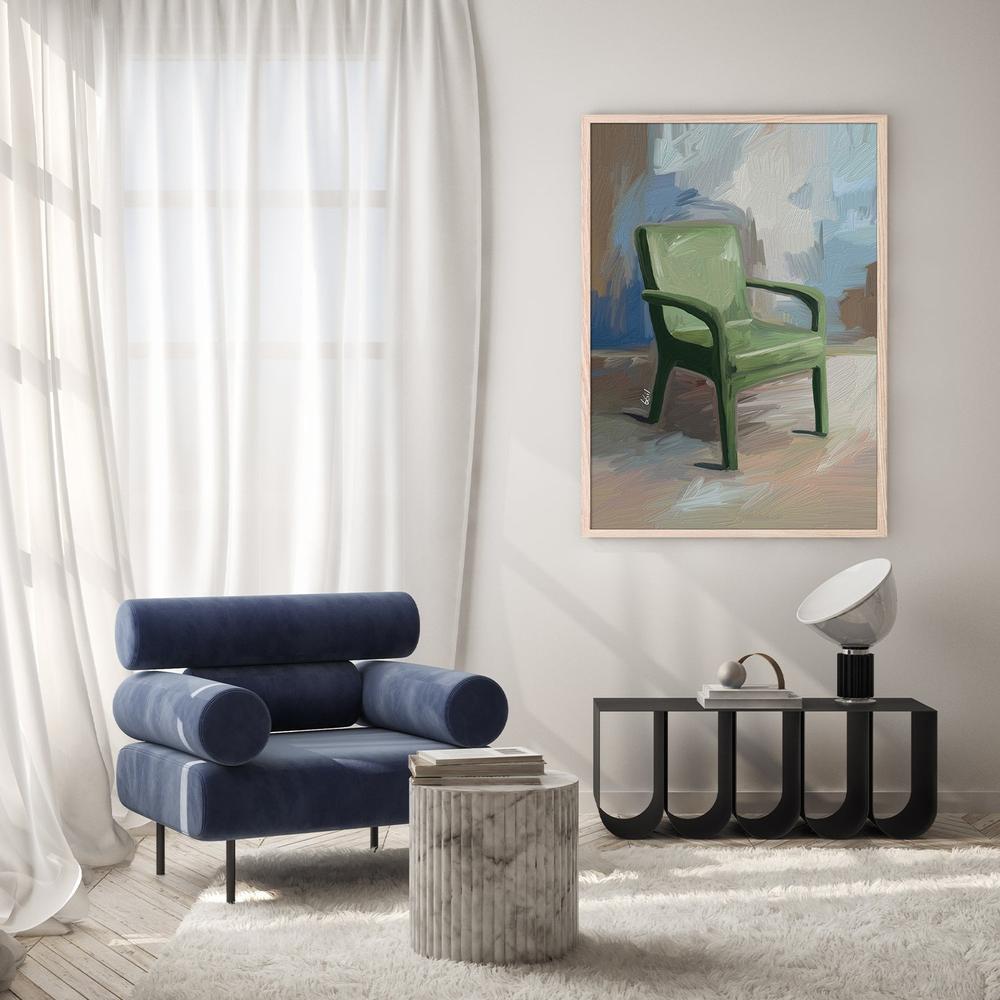 SILLA VERDE-by-Giovanna Gil Alves-wall-art-print-canvas-poster-framed-Gioia