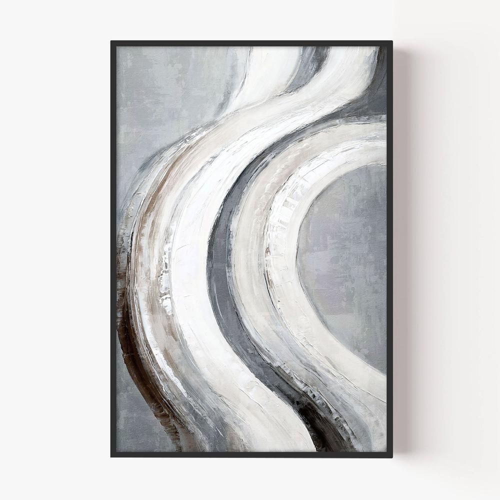 Silver Swish, Style B-by-Nina Blue-wall-art-print-canvas-poster-framed-Gioia