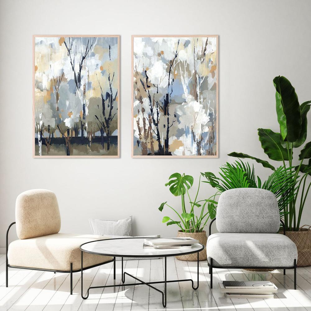 Silversong Birch, Style A & B, Set Of 2-by-Lera-wall-art-print-canvas-poster-framed-Gioia