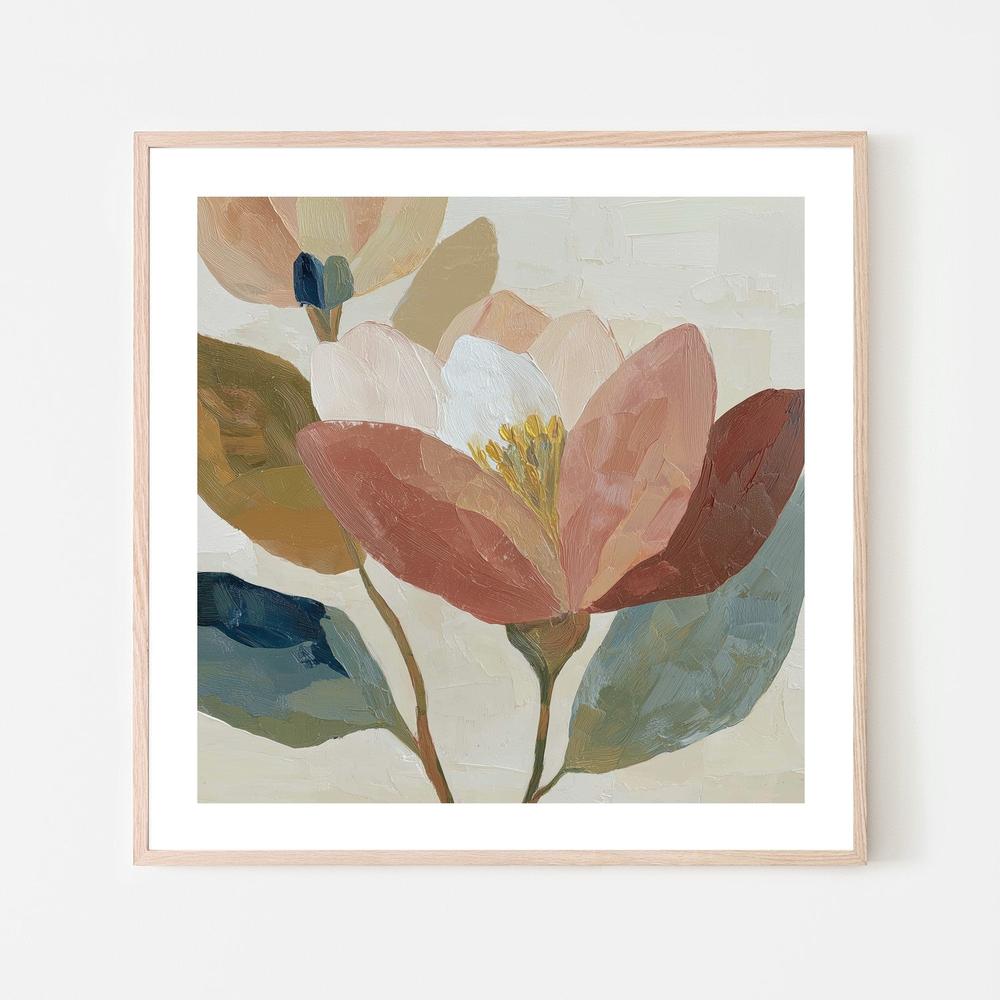 Soft Bloom in Textured Strokes-by-Chromatic Storm Studio-wall-art-print-canvas-poster-framed-Gioia