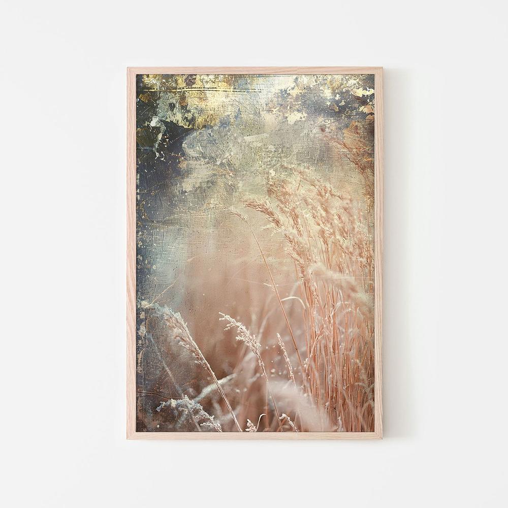 wall-art-print-canvas-poster-framed-Soft Golden Reeds-6