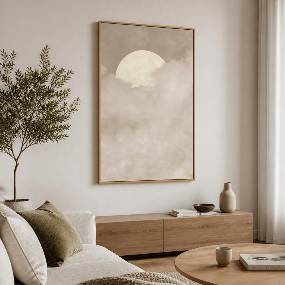 Soft Moon Above Clouds-by-Stephanie Jeuffroy-wall-art-print-canvas-poster-framed-Gioia