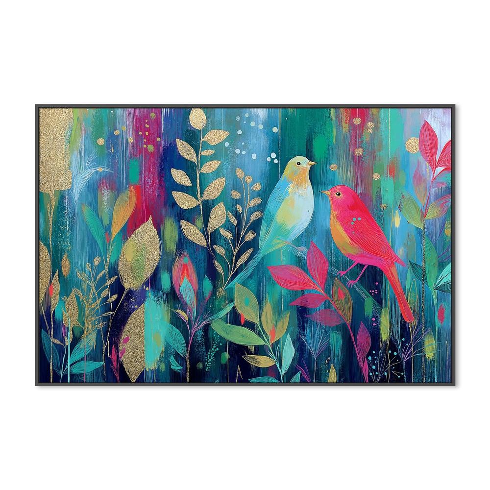 Songbirds in the Garden-by-Chromatic Storm Studio-wall-art-print-canvas-poster-framed-Gioia