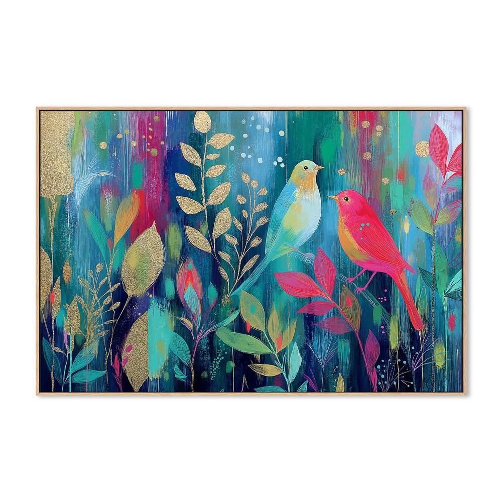 Songbirds in the Garden-by-Chromatic Storm Studio-wall-art-print-canvas-poster-framed-Gioia