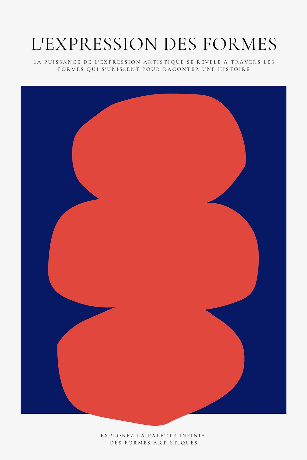 Stacked Red Blue Forms-by-RS LAB STUDIO-wall-art-print-canvas-poster-framed-Gioia