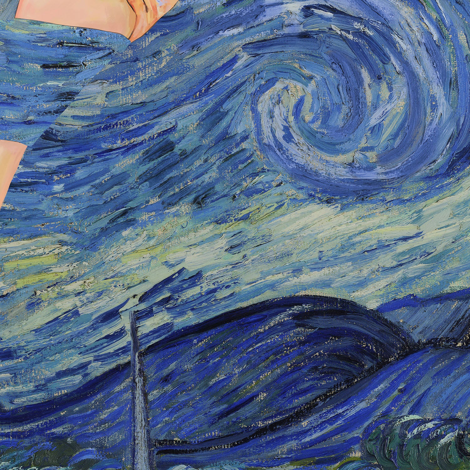 Starry Night Kiss-by-CATS AND DOTZ-wall-art-print-canvas-poster-framed-Gioia