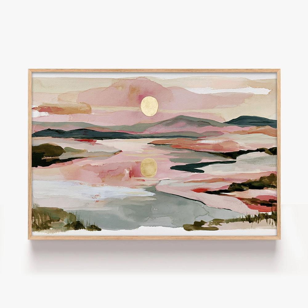 Stillness in Rose-by-Lady Hana-wall-art-print-canvas-poster-framed-Gioia
