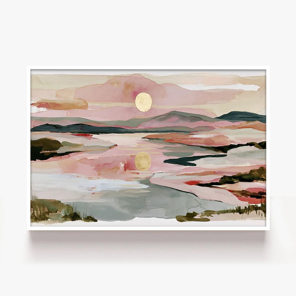 Stillness in Rose-by-Lady Hana-wall-art-print-canvas-poster-framed-Gioia