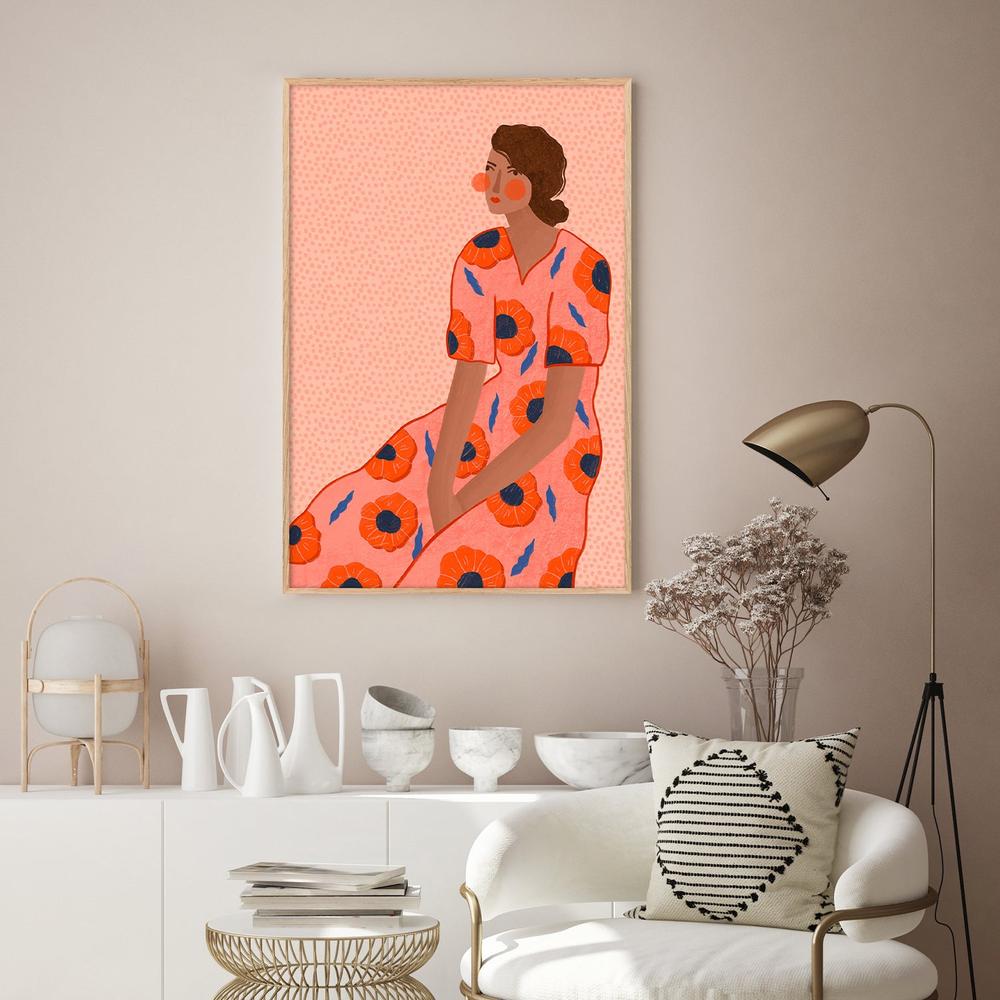 Stylish Poppy Portrait-by-Bea Muller-wall-art-print-canvas-poster-framed-Gioia