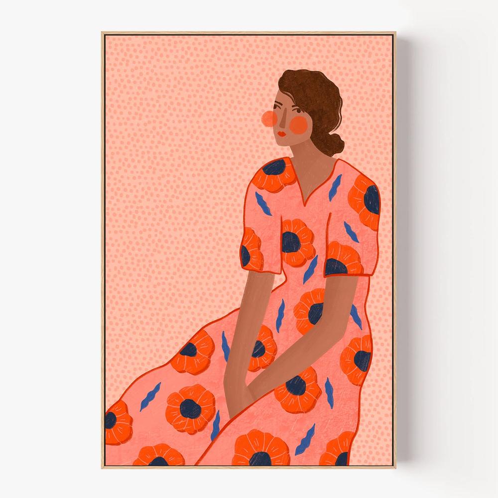 Stylish Poppy Portrait-by-Bea Muller-wall-art-print-canvas-poster-framed-Gioia