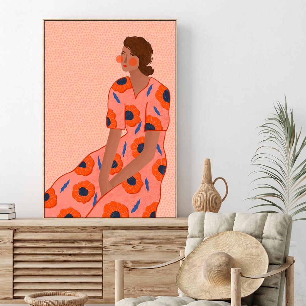 Stylish Poppy Portrait-by-Bea Muller-wall-art-print-canvas-poster-framed-Gioia