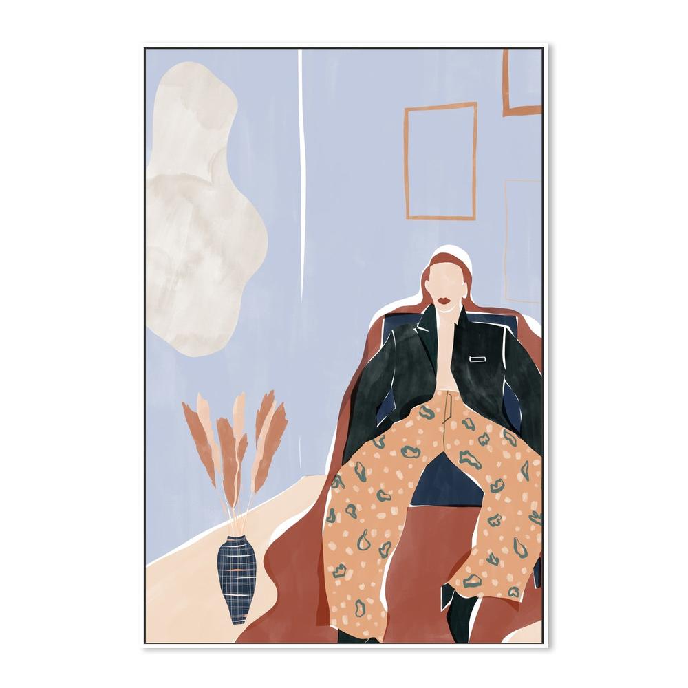 Stylish Woman Relaxing-by-Ivy Green Illustrations-wall-art-print-canvas-poster-framed-Gioia