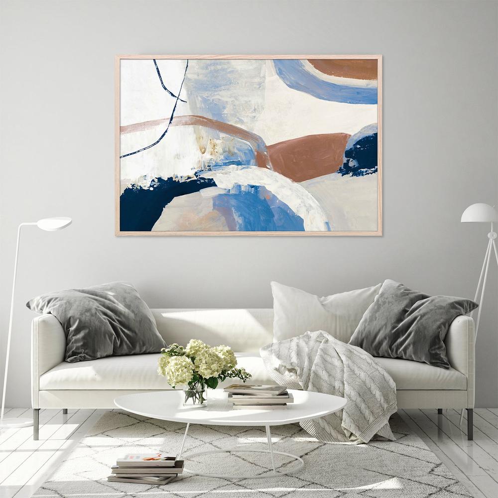Subtle Serenity, Blue tone-by-Tom Reeves-wall-art-print-canvas-poster-framed-Gioia