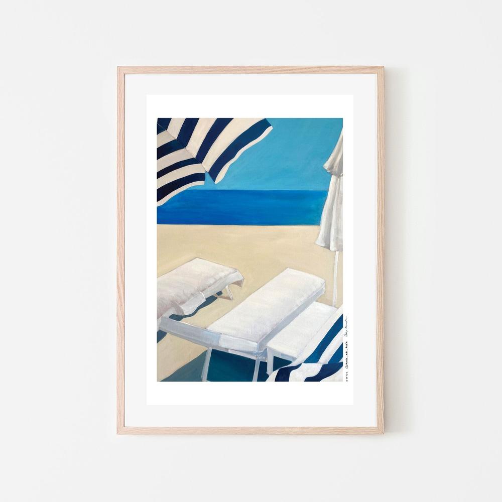 Summer Beach Getaway-by-Alex Nereuta-wall-art-print-canvas-poster-framed-Gioia