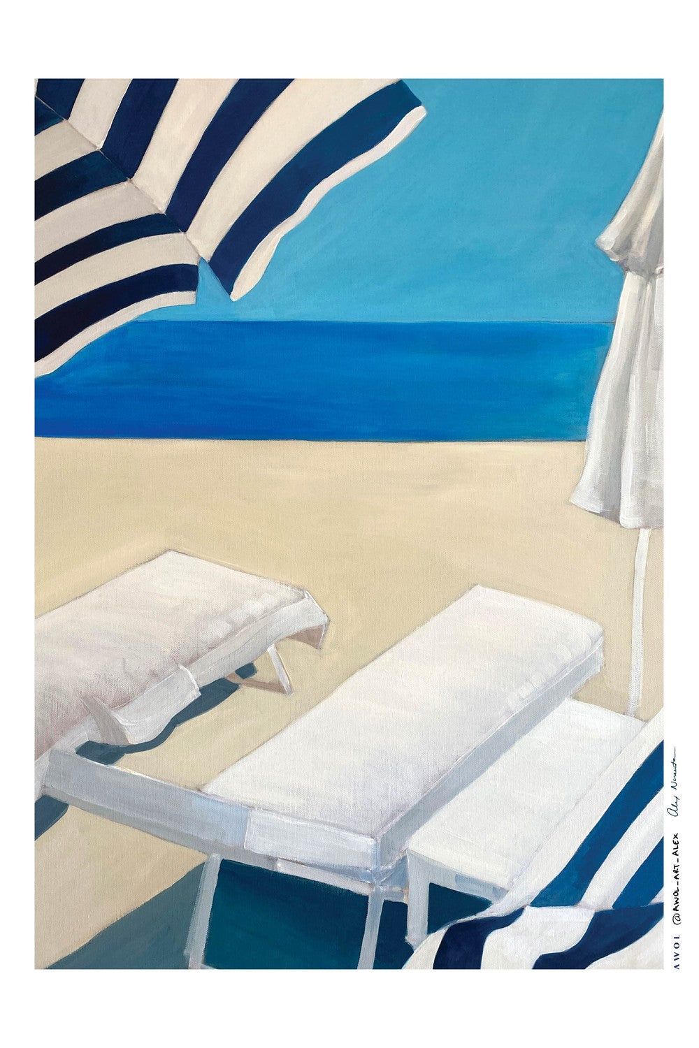 Summer Beach Getaway-by-Alex Nereuta-wall-art-print-canvas-poster-framed-Gioia