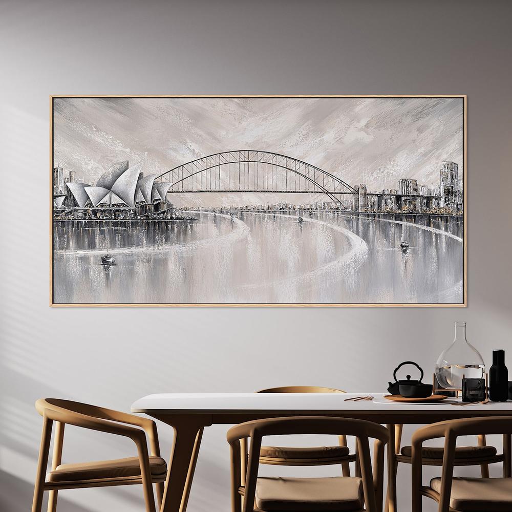 Summer days, Sydney skyline-by-Isabella Karolewicz-wall-art-print-canvas-poster-framed-Gioia