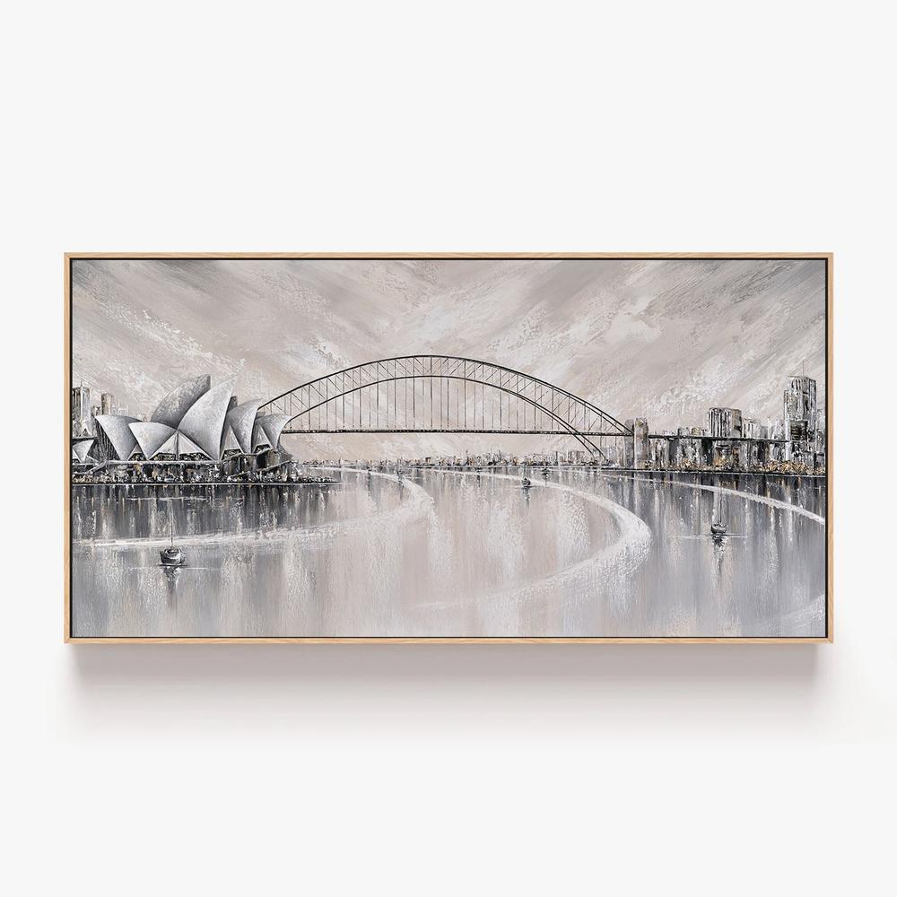 Summer days, Sydney skyline-by-Isabella Karolewicz-wall-art-print-canvas-poster-framed-Gioia