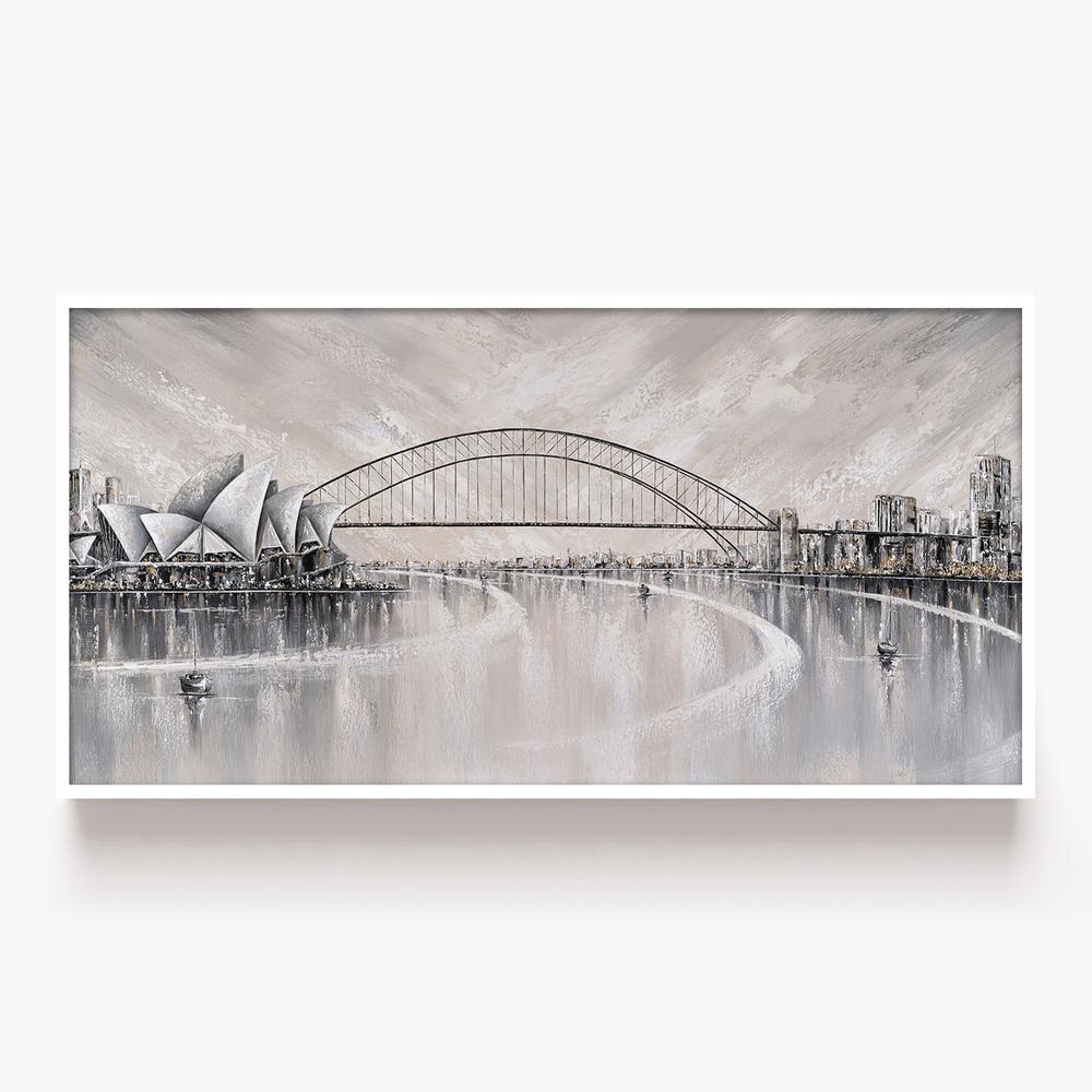 Summer days, Sydney skyline-by-Isabella Karolewicz-wall-art-print-canvas-poster-framed-Gioia
