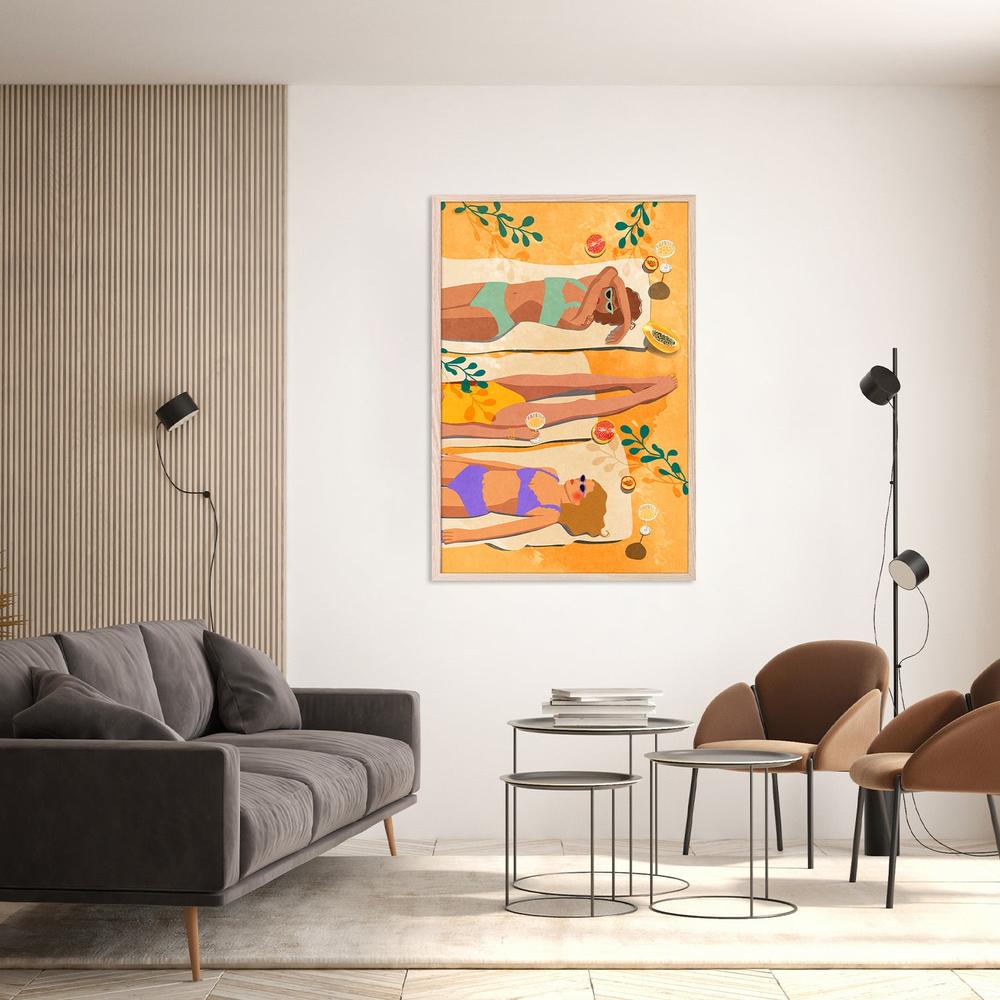 Summer Girls-by-Raissa Oltmanns-wall-art-print-canvas-poster-framed-Gioia