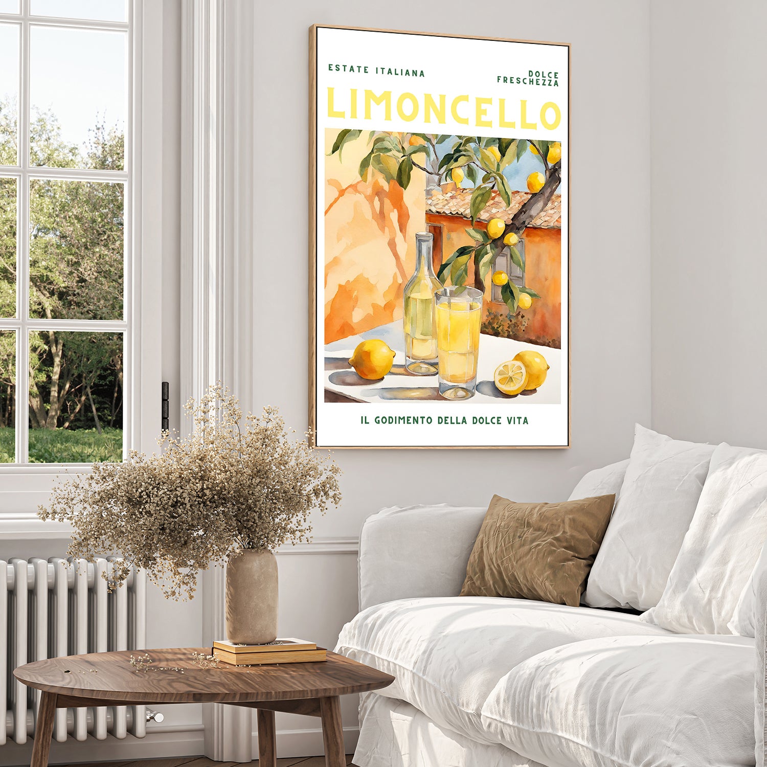 Summer Italian Limoncello-by-Ohkimiko-wall-art-print-canvas-poster-framed-Gioia